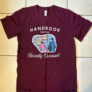 Maroon Graphic Tee with Unique Design